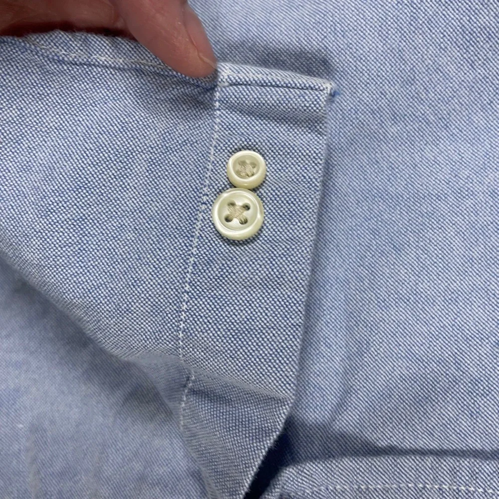 Ralph Lauren Boys Light Blue Oxford Button Down Shirt Size S 8 Long Sleeve Pony